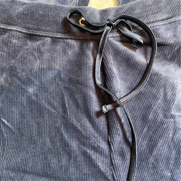 KAREN Scott Sport Ink Blue Ribbed Pants Sweatpants Loungewear - Picture 2 of 6